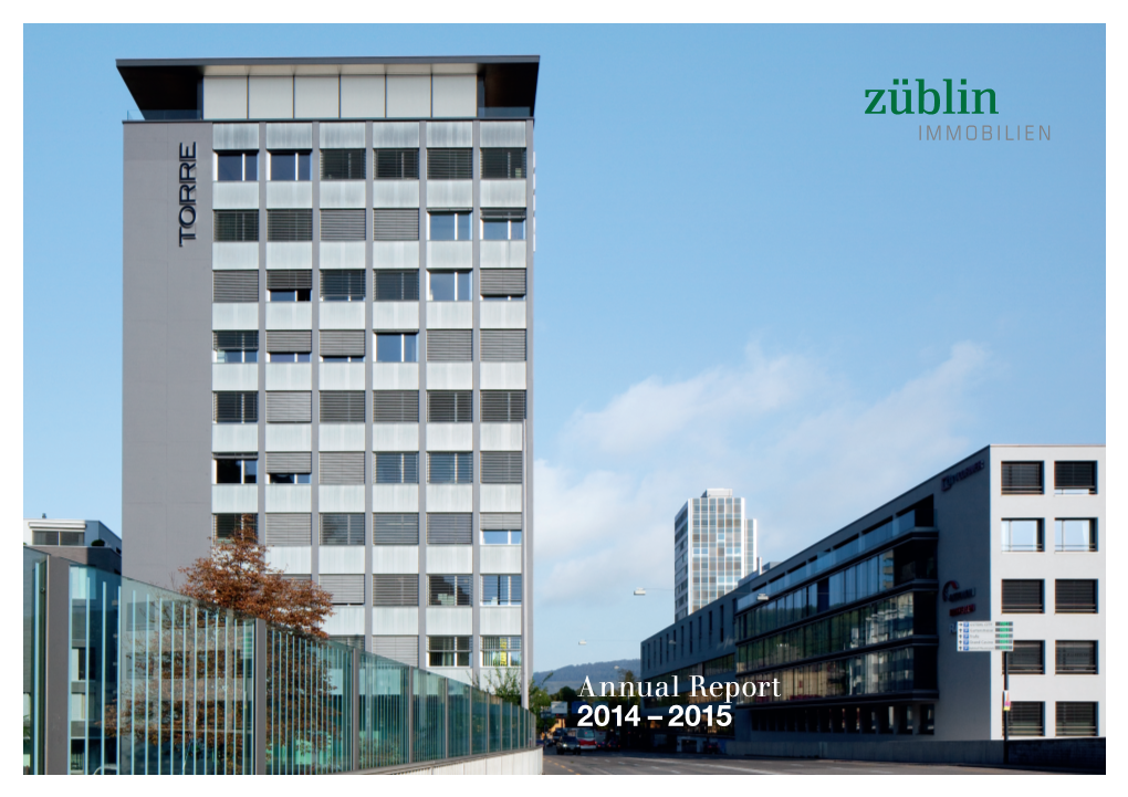 Annual Report 2014 – 2015 Annual Report 2014 – 2015