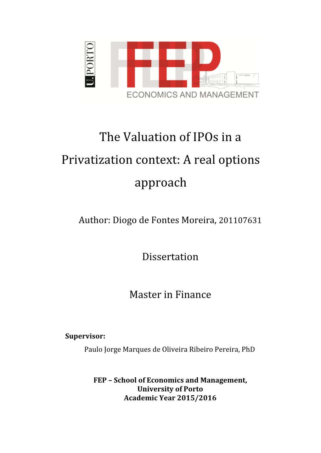 The Valuation of Ipos in a Privatization Context: a Real Options Approach