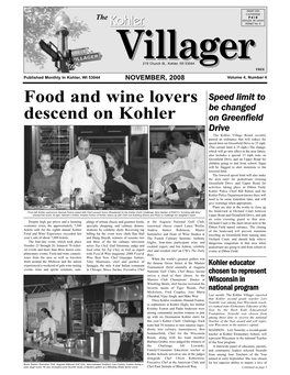 Food and Wine Lovers Descend on Kohler