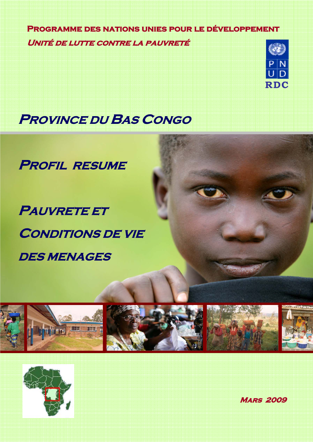 Province Du Bas Congo Profil Resume Pauvrete Et Conditions De Vie Des Menages