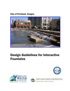 Design Guidelines for Interactive Fountains