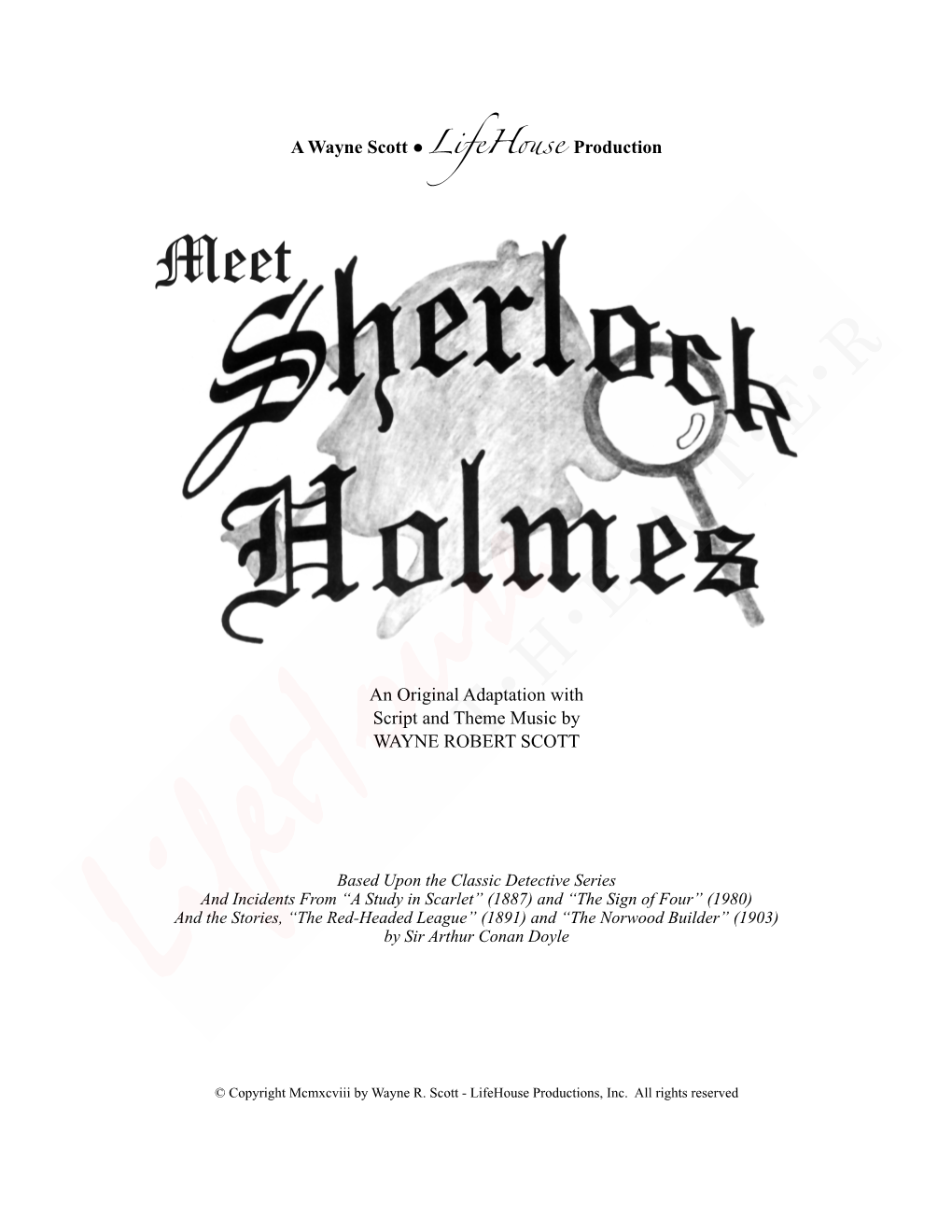 Meet Sherlock Holmes Final Script