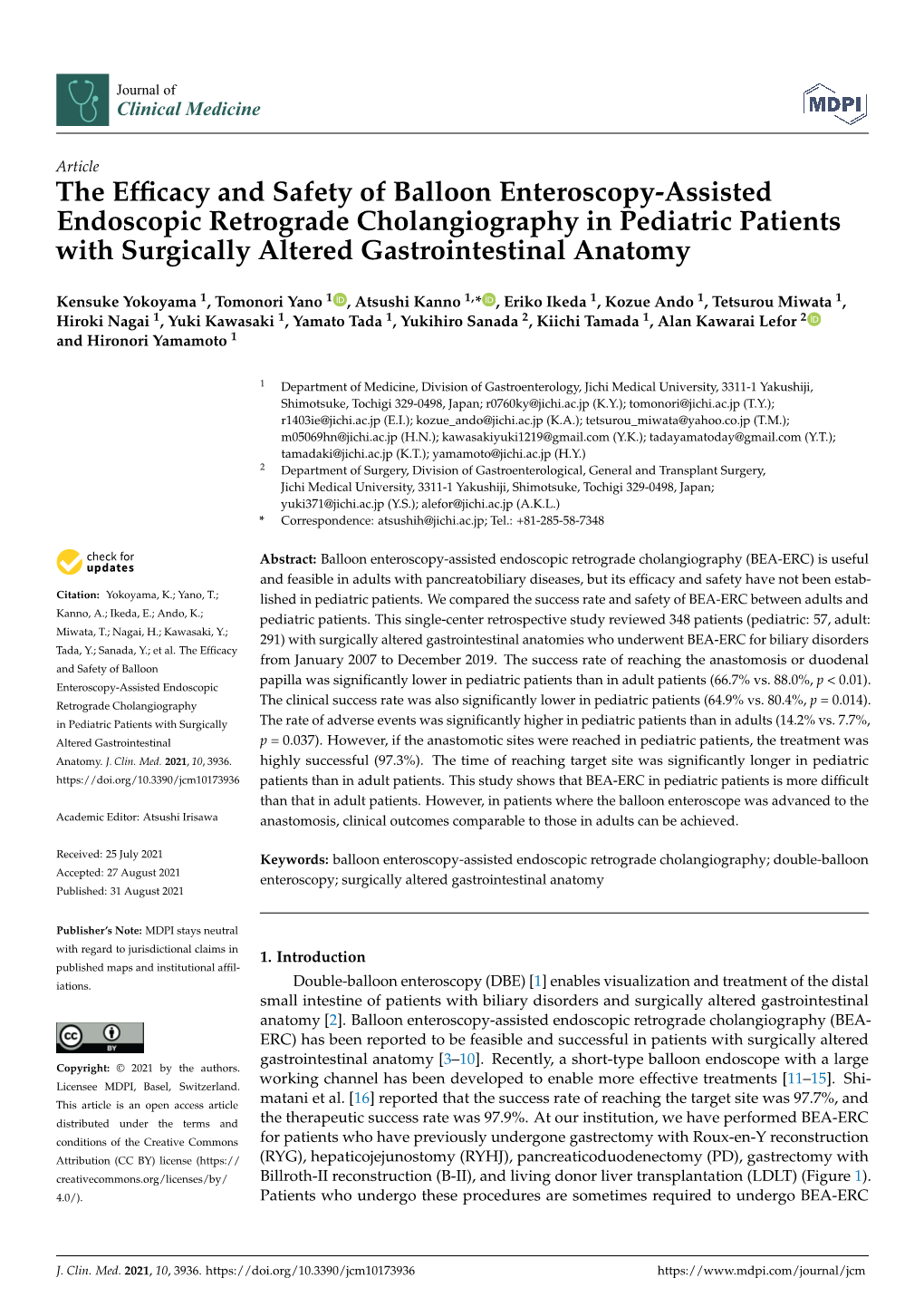 The Efficacy and Safety of Balloon Enteroscopy-Assisted Endoscopic
