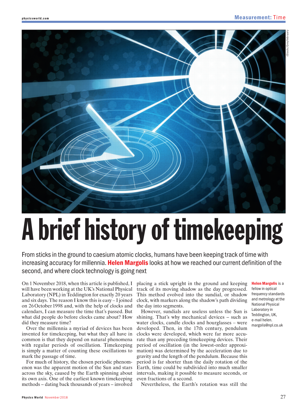 A Brief History of Timekeeping from Sticks in the Ground to Caesium