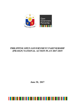 (Ph-Ogp) National Action Plan 2017-2019