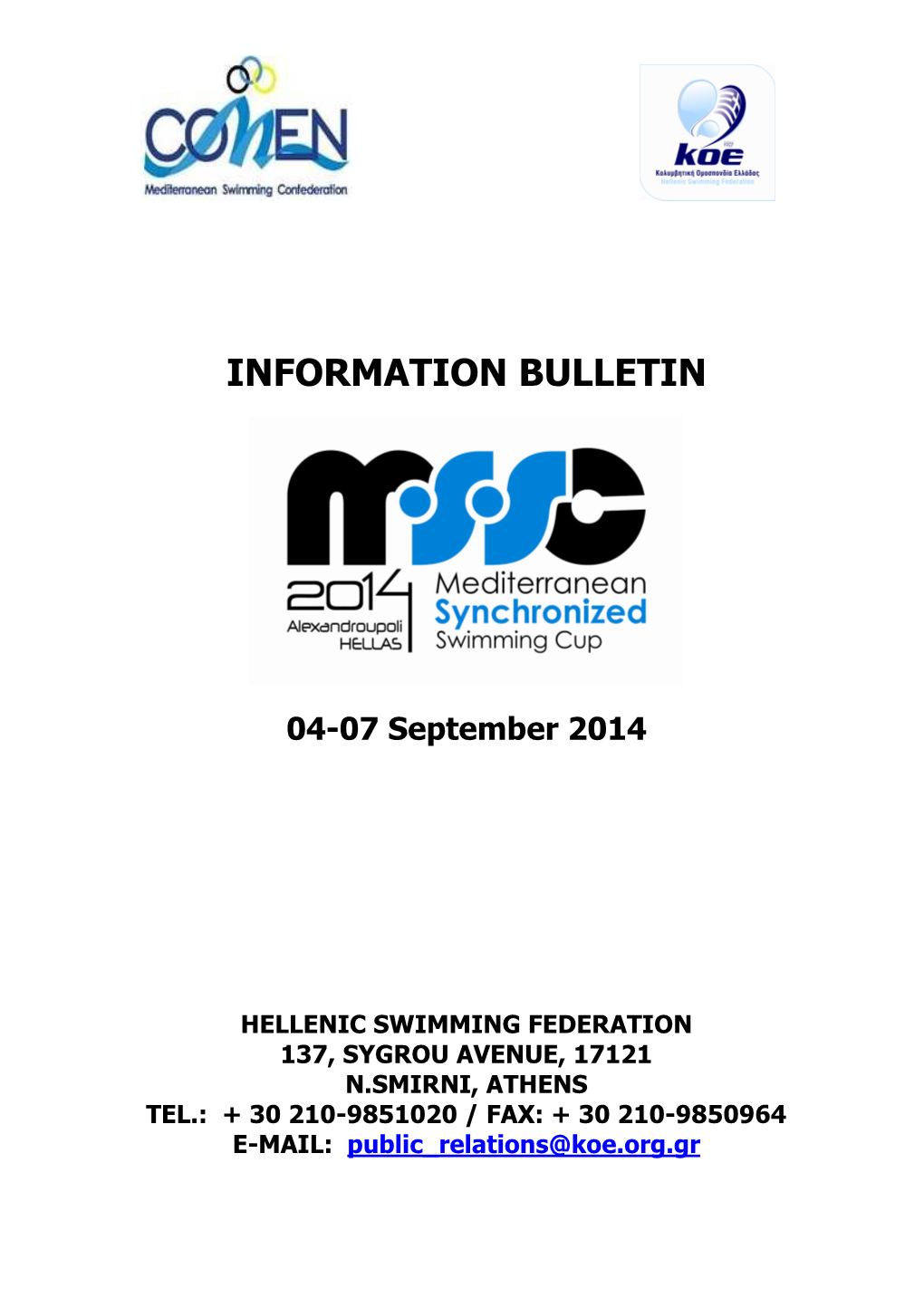 Information Bulletin