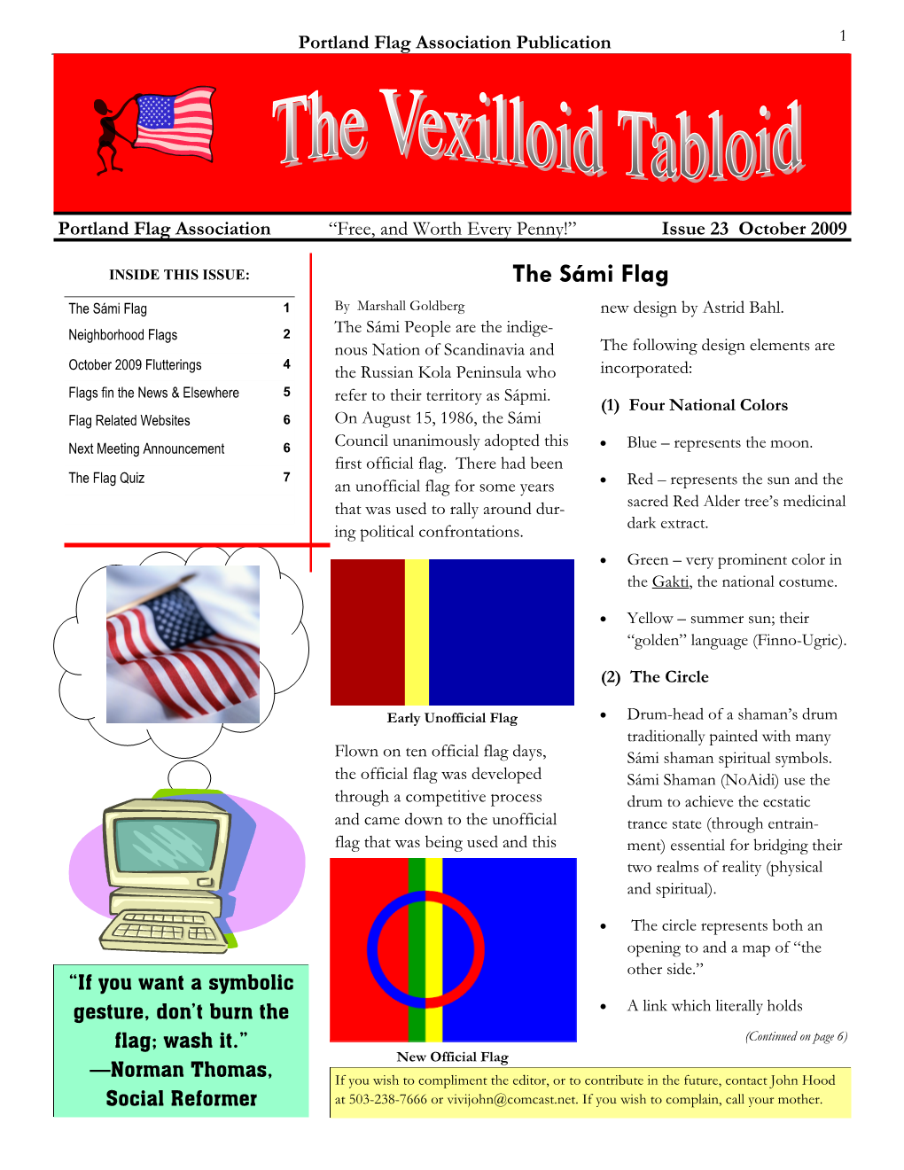 The Vexilloid Tabloid #23, October 2009