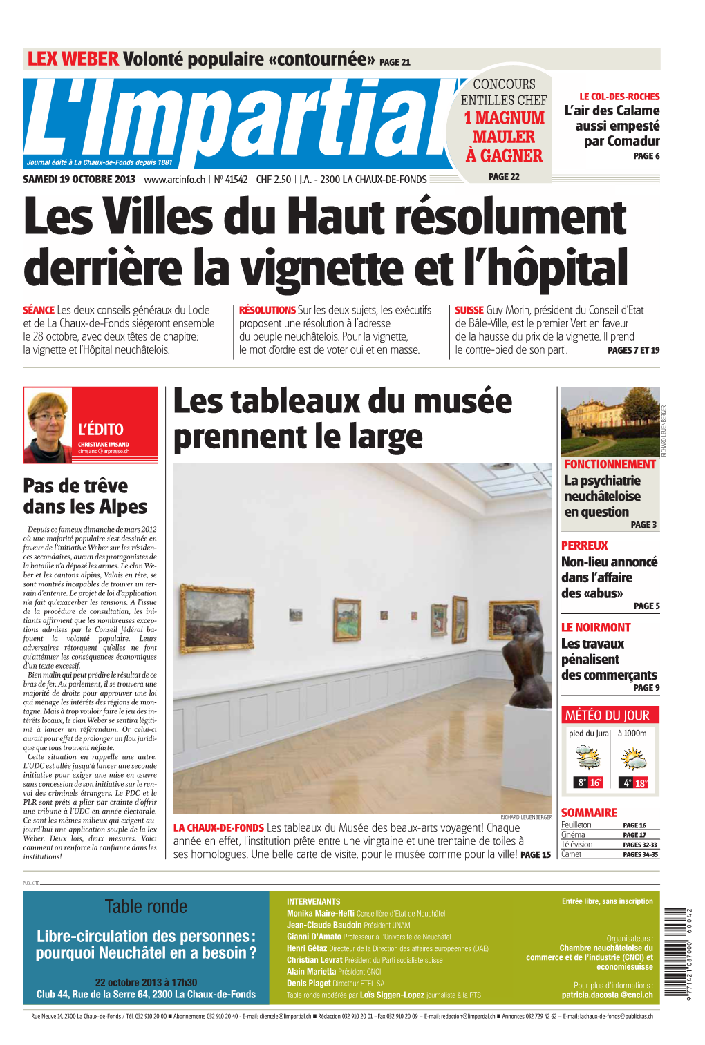 Les Tableaux Du Musée Prennent Le Large