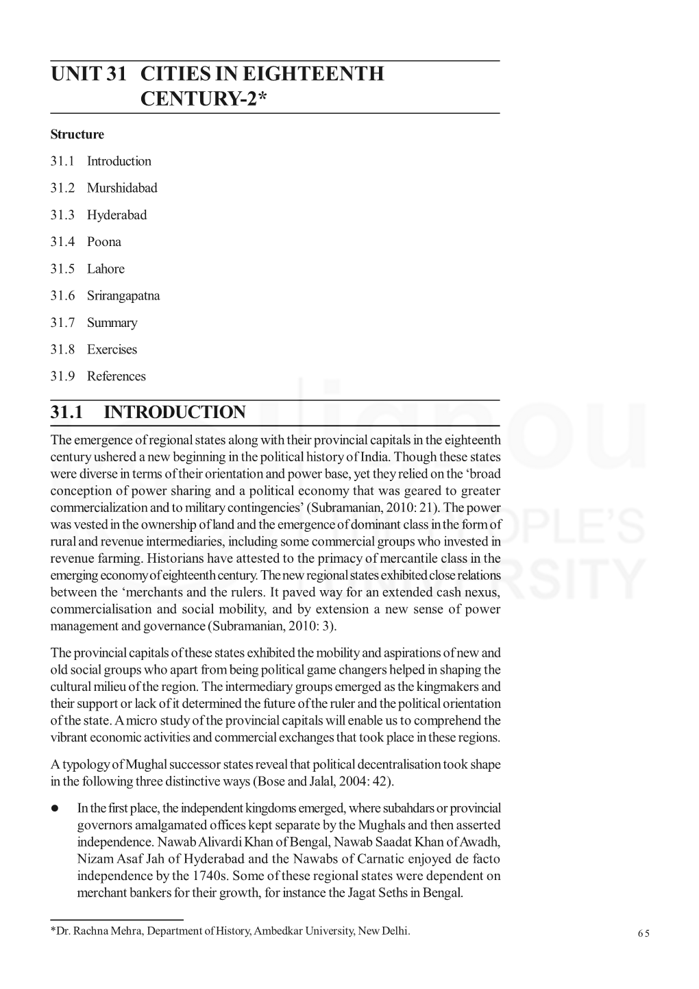 Unit 31 Cities in Eighteenth Century-2*