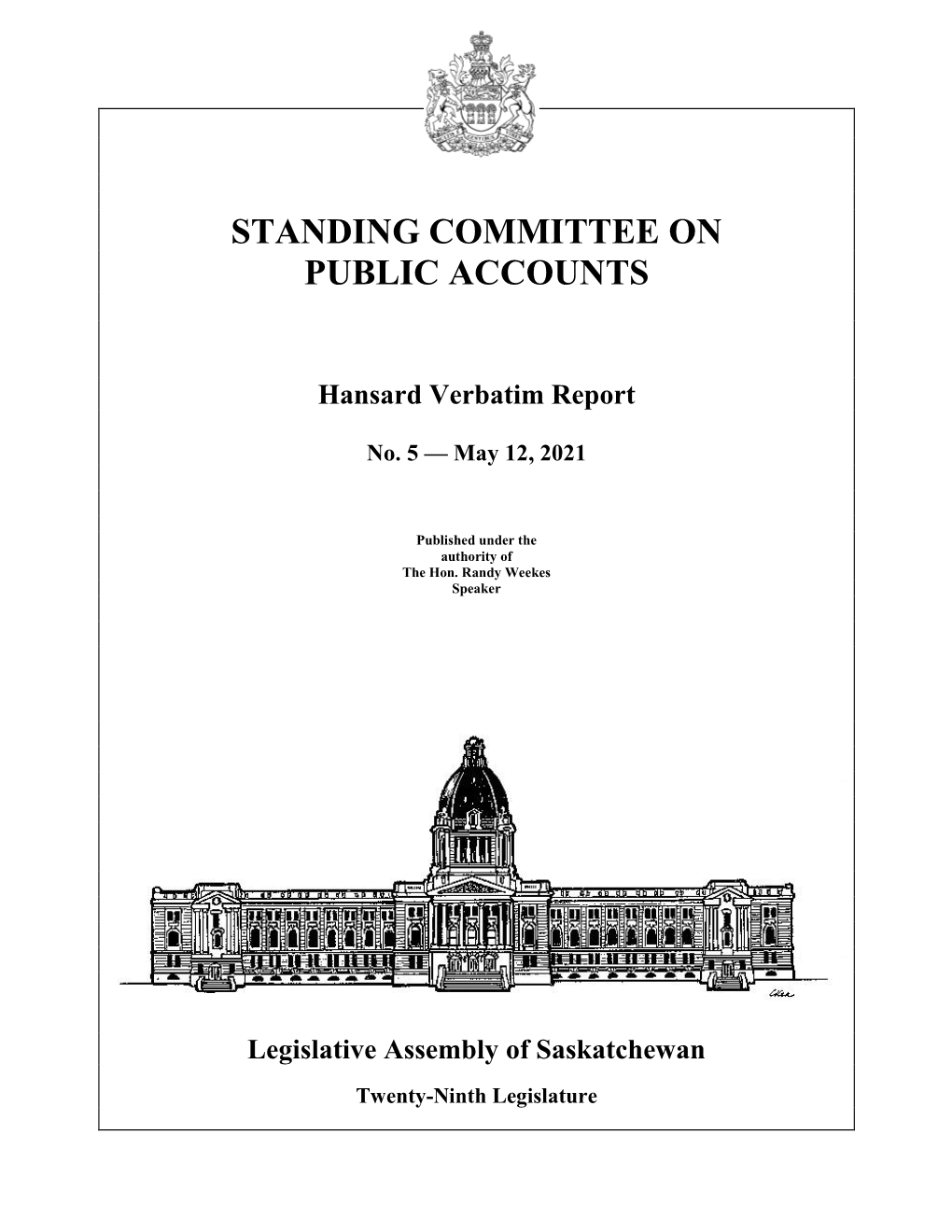 May 12, 2021 Public Accounts Committee