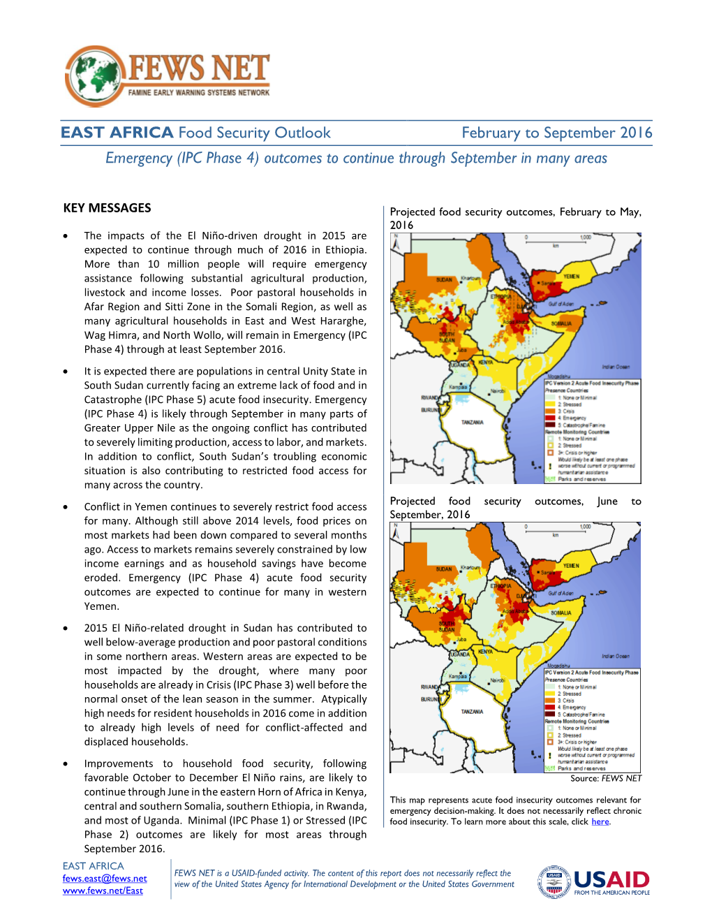 COUNTRY Food Security Update