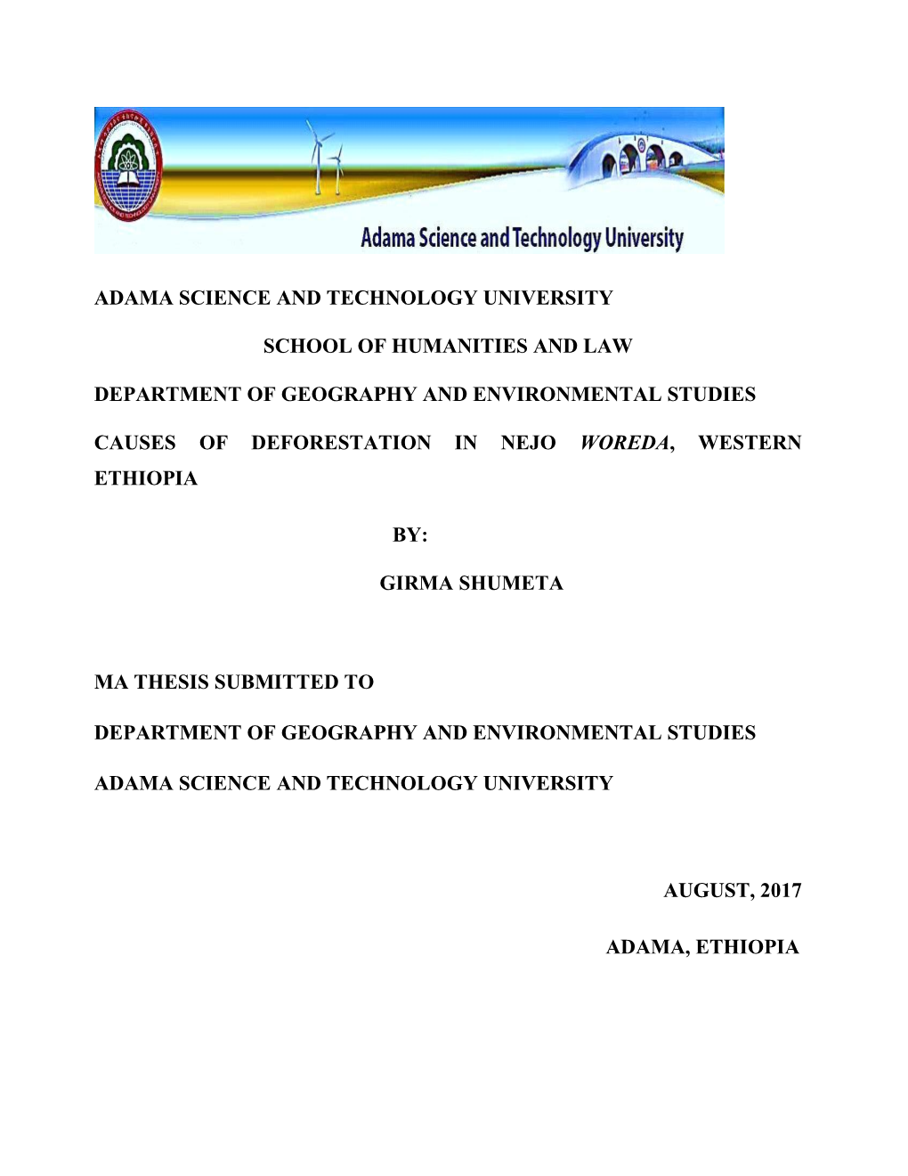 Adama Science and Technology University