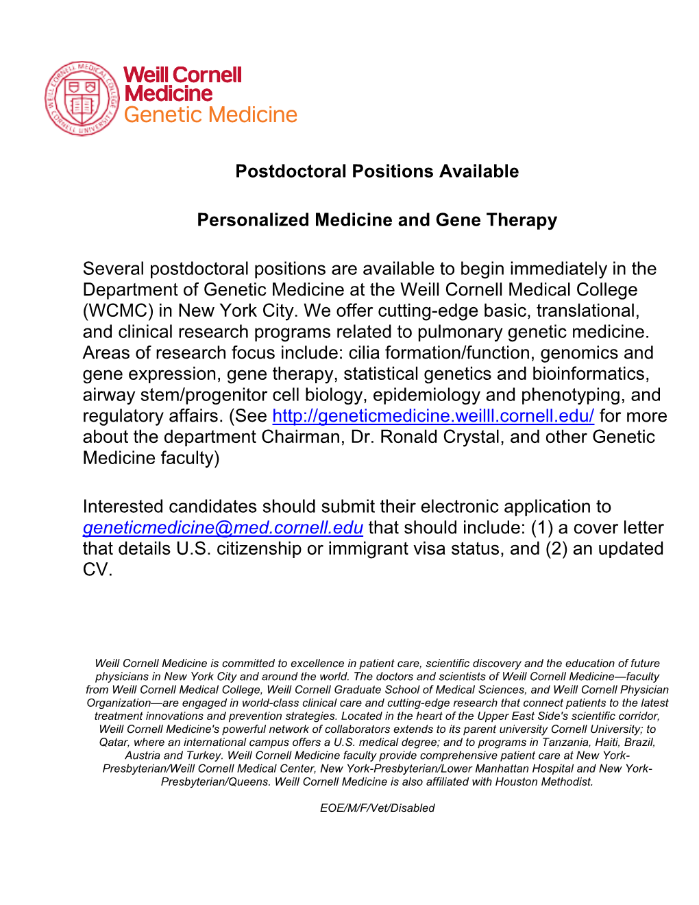 Genetic Medicine