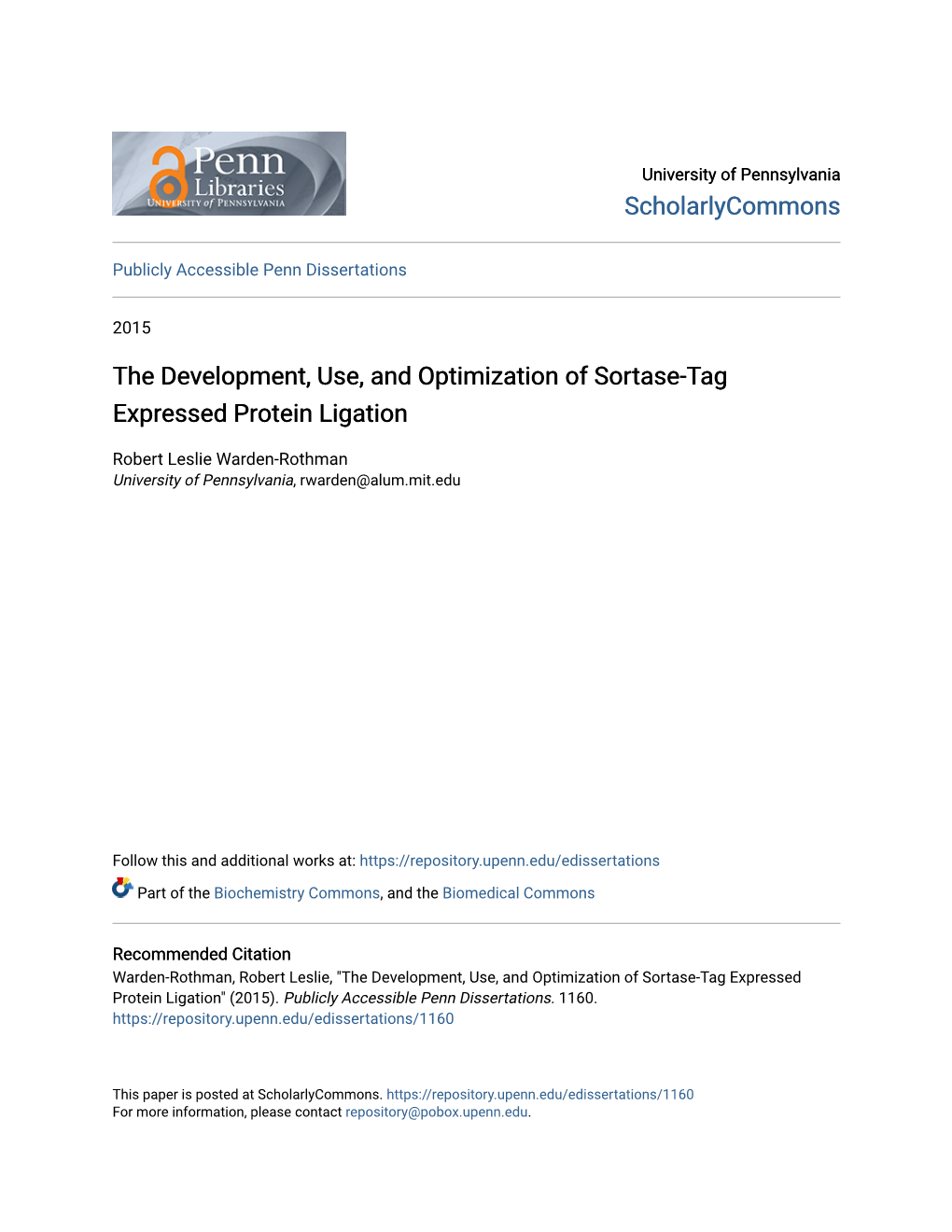 The Development, Use, and Optimization of Sortase-Tag Expressed Protein Ligation