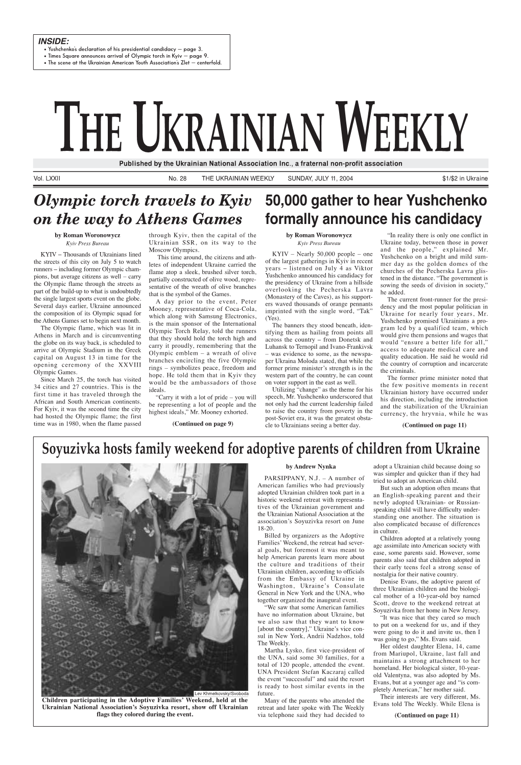 The Ukrainian Weekly 2004, No.28