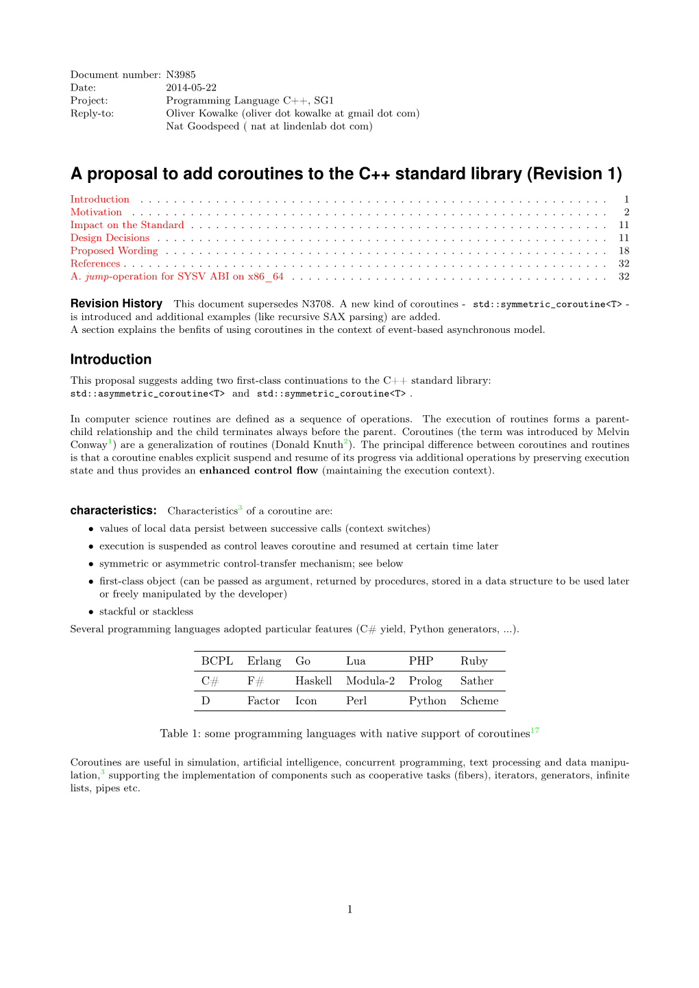 N3985: a Proposal to Add Coroutines to the C++ Standard Library