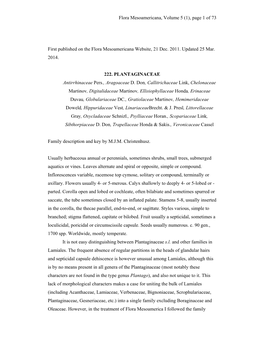 Flora Mesoamericana, Volume 5 (1), Page 1 of 73