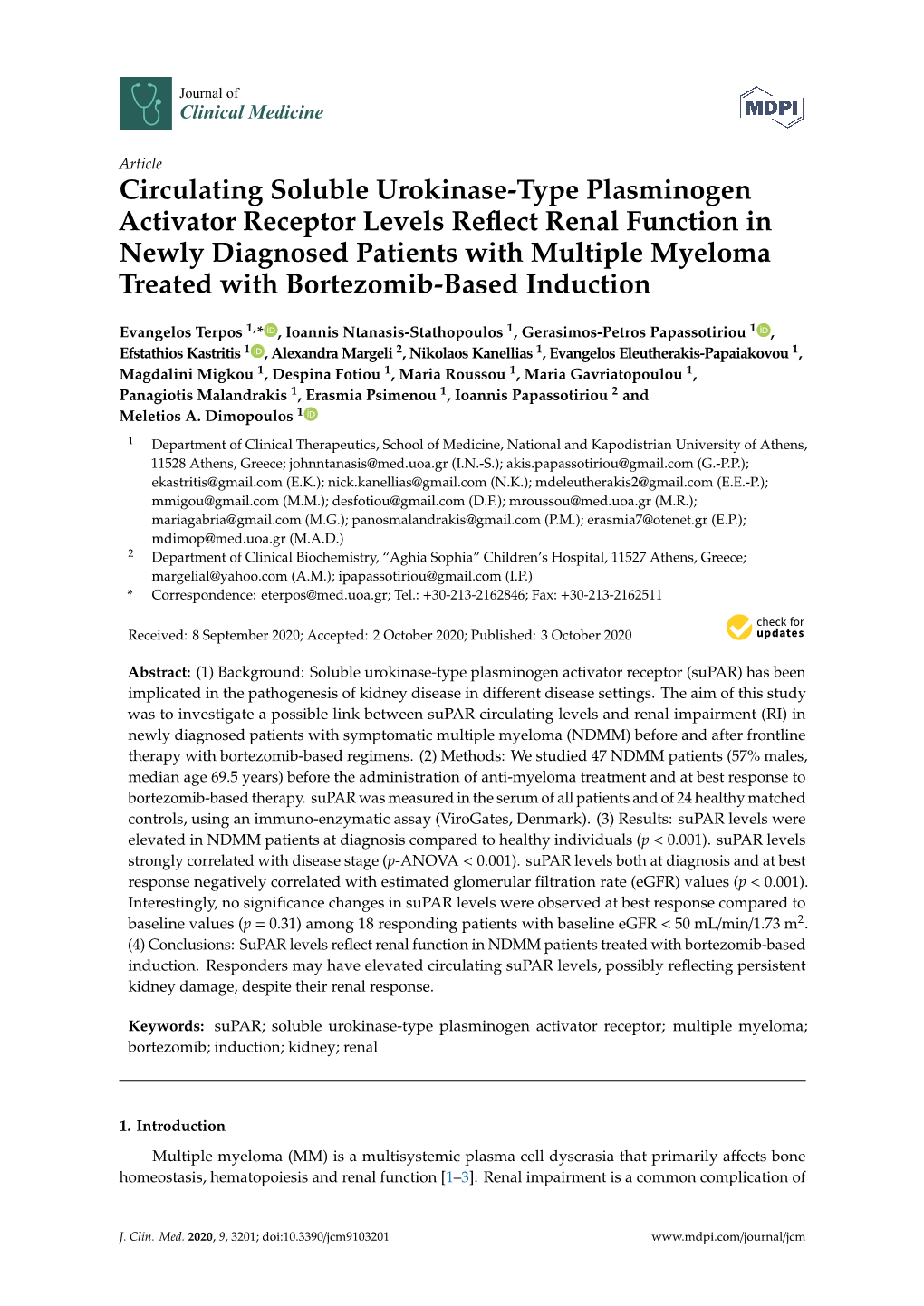 Circulating Soluble Urokinase-Type Plasminogen Activator Receptor