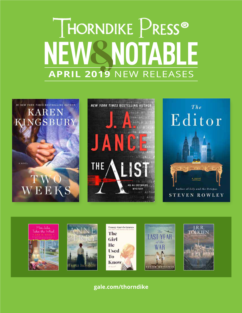 April 2019 New Releases