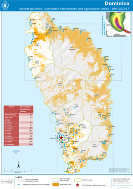 Dominica Poorest Parishes, Vulnerable Settlements and Agricultural Areas - 09/10/2017 a I R