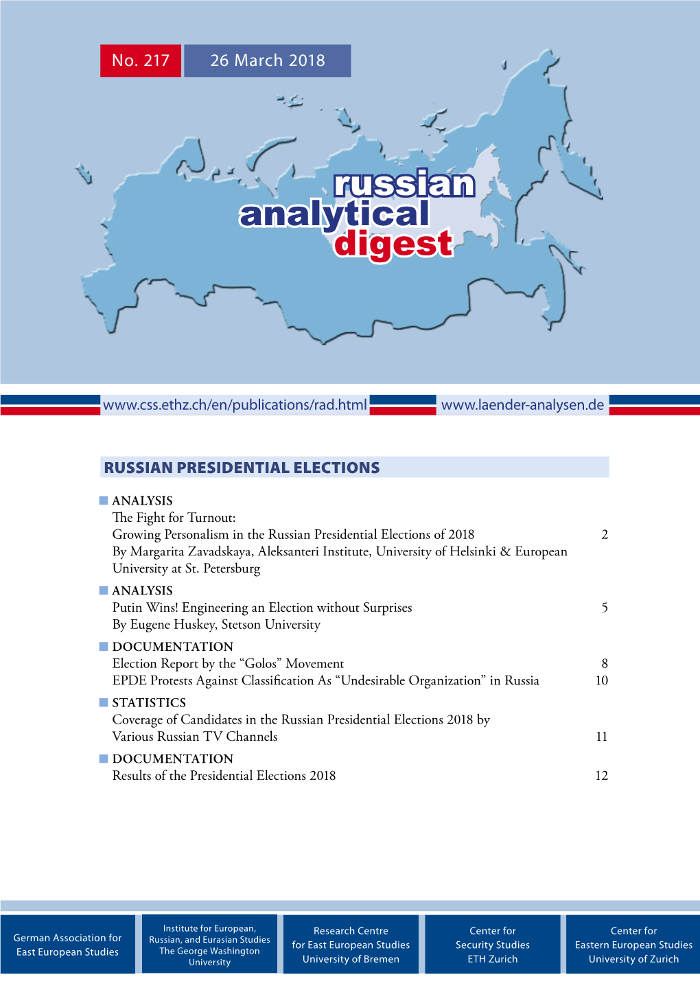 Analytical Digest Russian