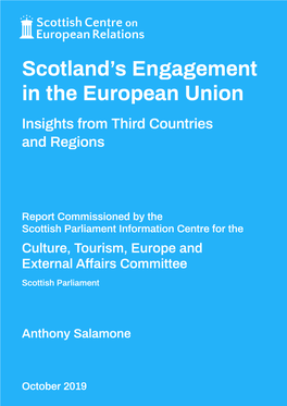 Scotland's Engagement in the European Union