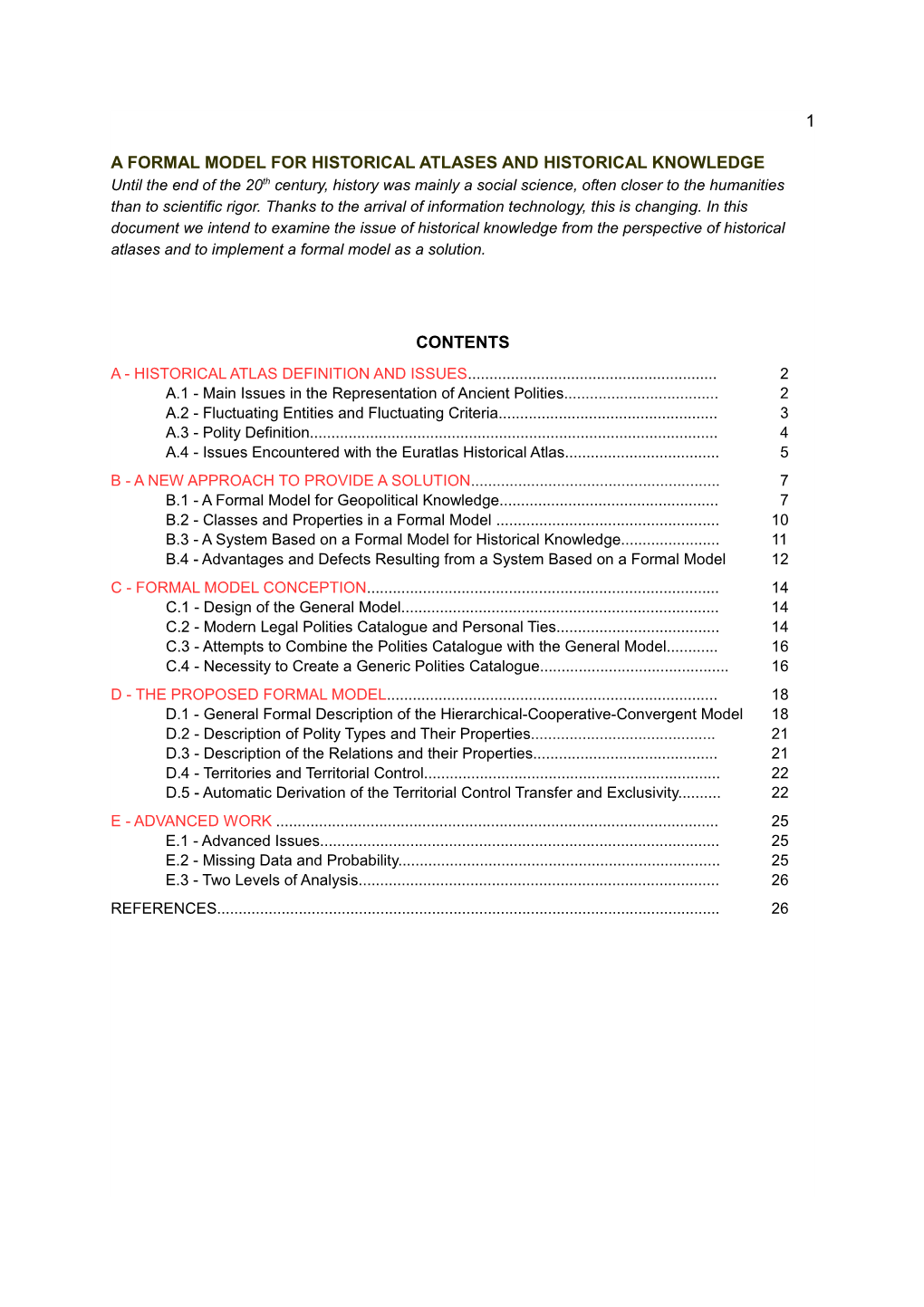 A Formal Model for Historical Atlases And