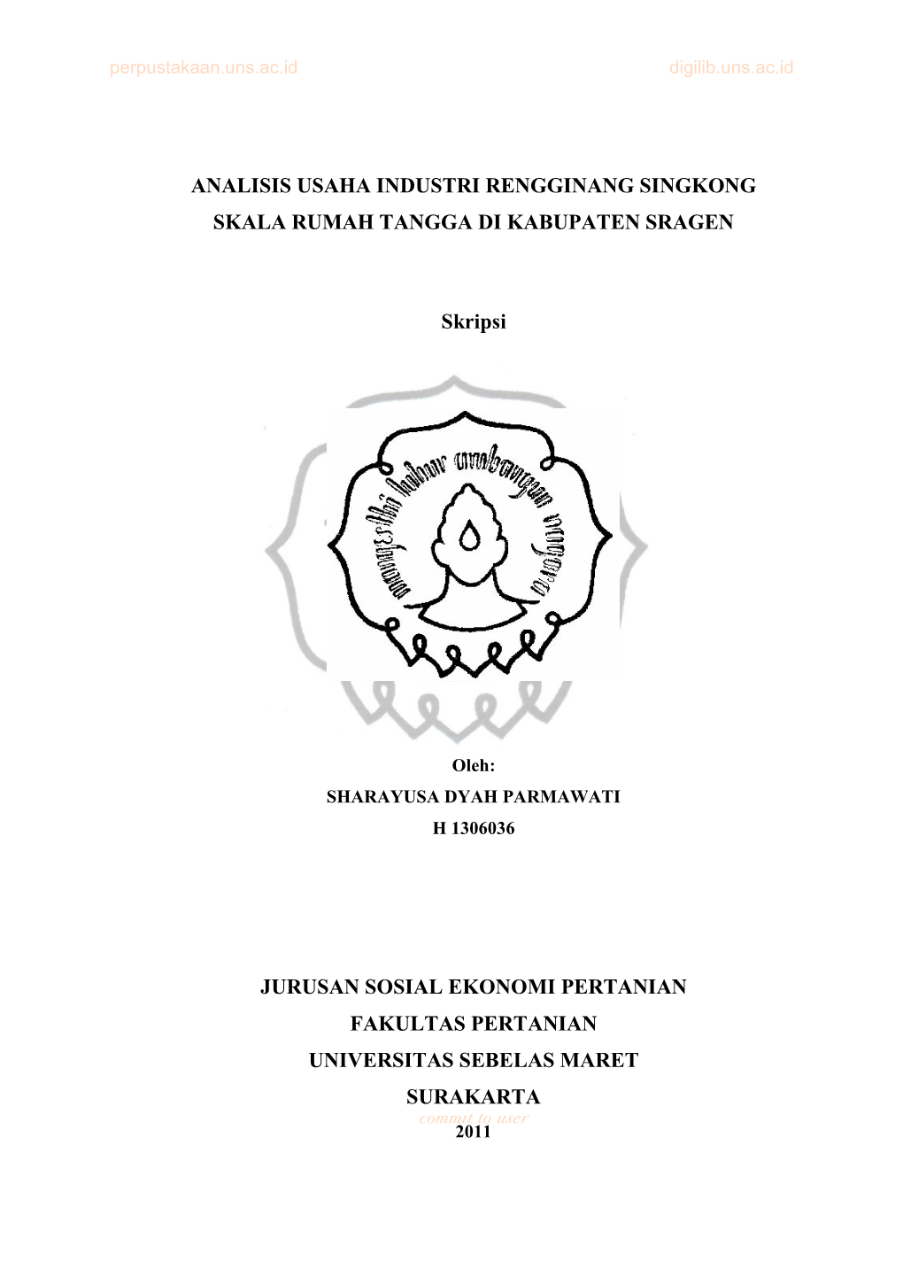 Analisis Usaha Industri Rengginang Singkong Skala Rumah