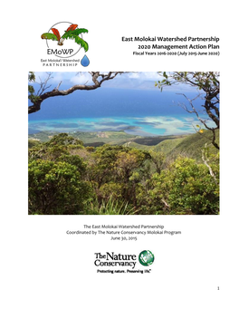 East Molokai Watershed Partnership Project