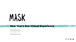 New Year's Eve Virtual Experience