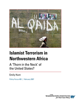 Islamist Terrorism in Northwestern Africa a ‘Thorn in the Neck’ of the United States?