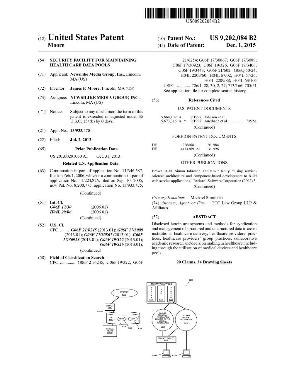(12) United States Patent (10) Patent No.: US 9.202,084 B2 M00re (45) Date of Patent: Dec