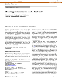 Measuring Power Consumption on IBM Blue Gene/P