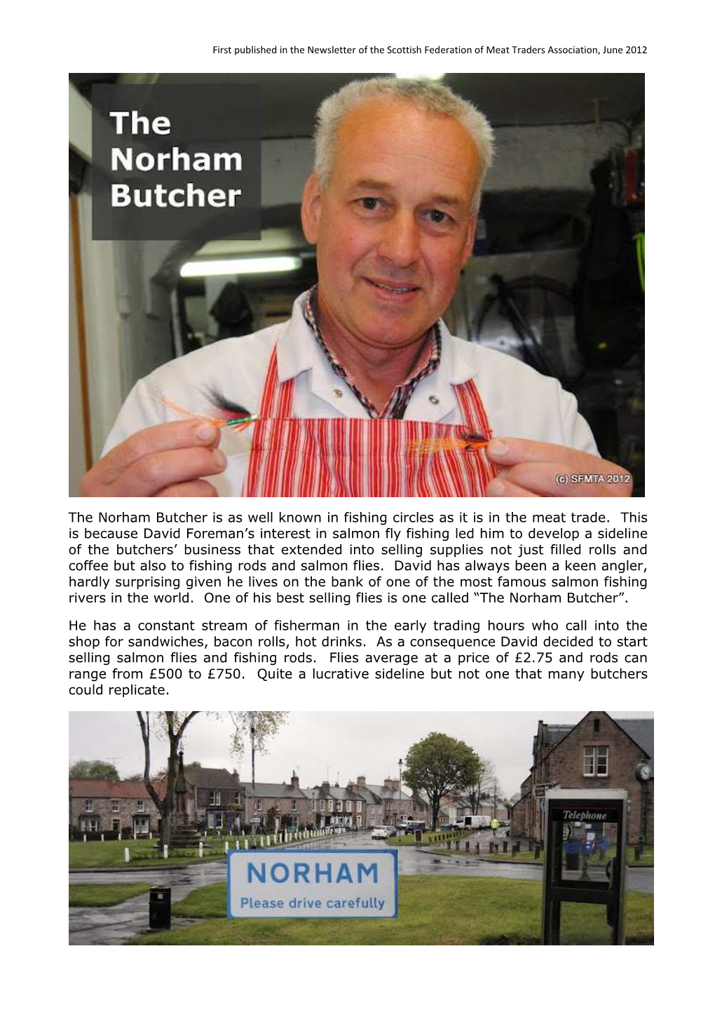 The Norham Butcher Is As Well Known in Fishing Circles As It Is in the Meat Trade