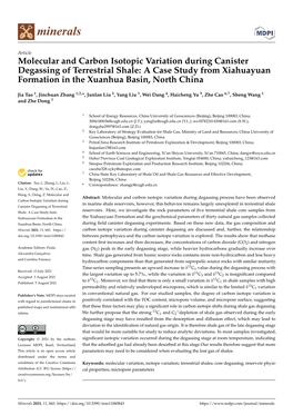 Molecular and Carbon Isotopic Variation During Canister Degassing of Terrestrial Shale: a Case Study from Xiahuayuan Formation in the Xuanhua Basin, North China