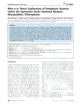 Bryopsis (Bryopsidales, Chlorophyta)