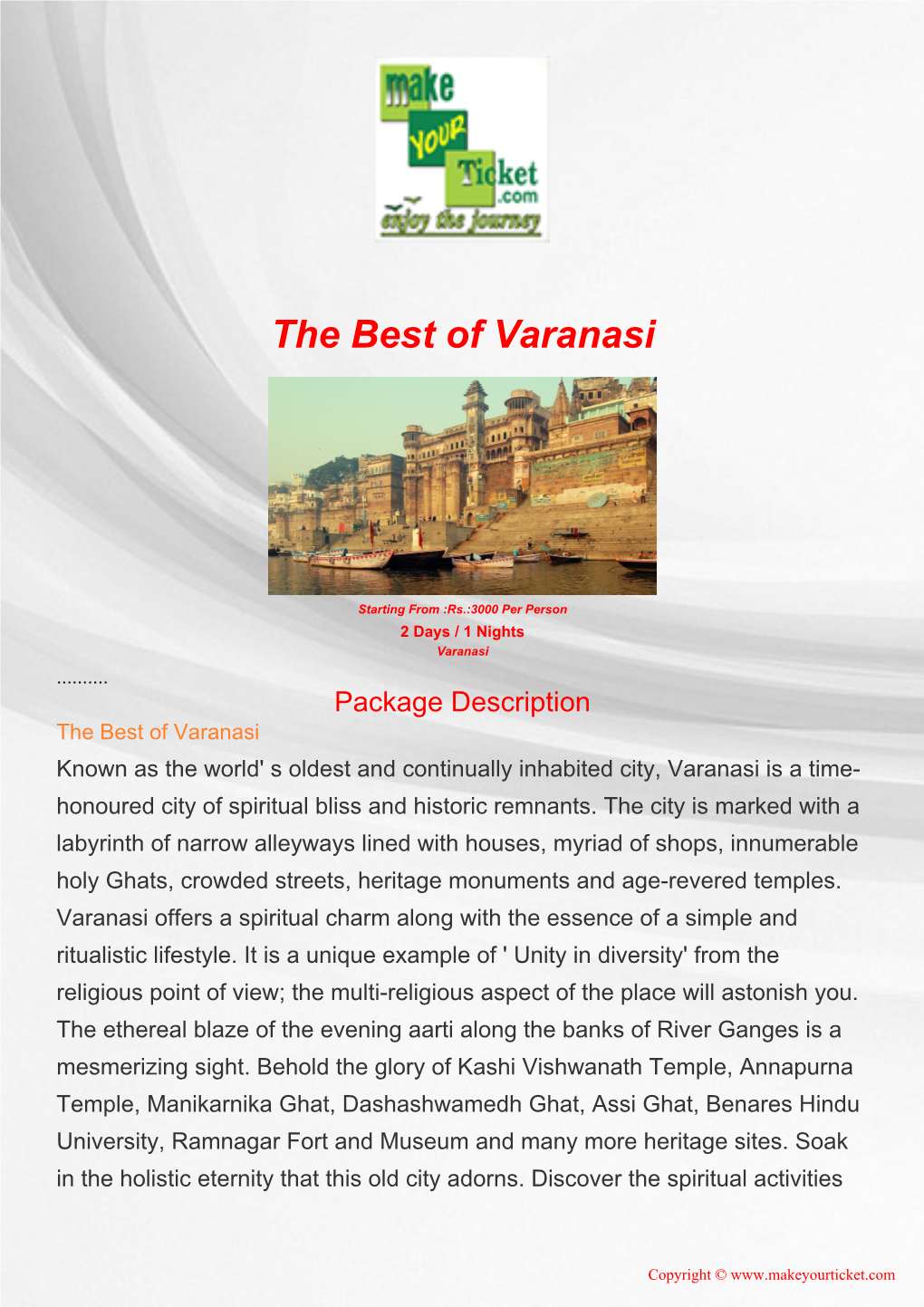 The Best of Varanasi