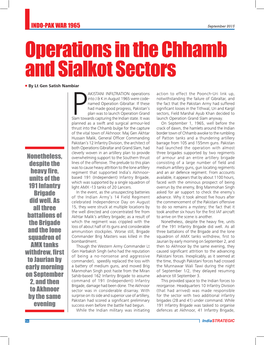Operations in the Chhamb and Sialkot Sectors