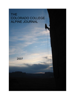 The Colorado College Alpine Journal