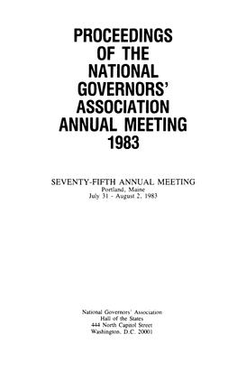 1983 NGA Annual Meeting