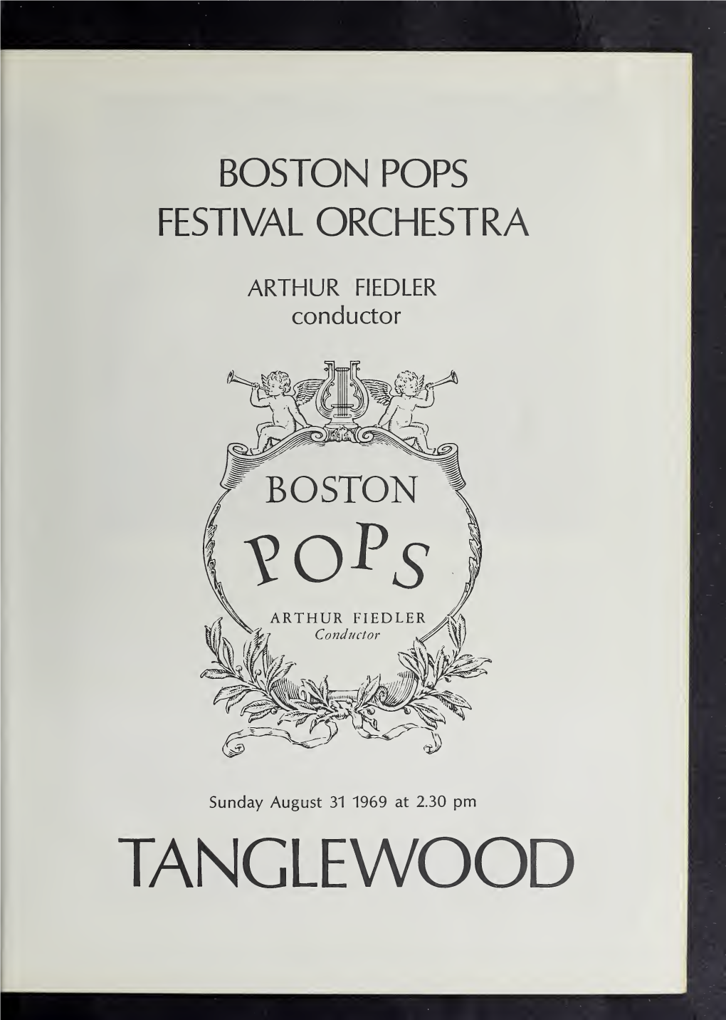 Boston Symphony Orchestra Concert Programs, Summer, 1969