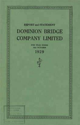 Dominion Bridge Company Limited
