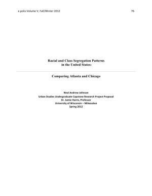 Racial and Class Segregation Patterns in the United States