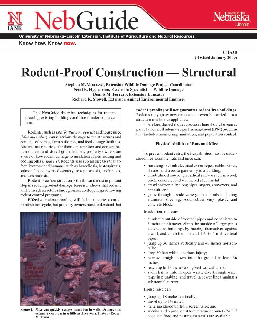 Rodent-Proof Construction — Structural Stephen M