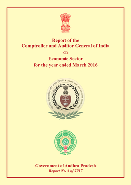 Report of the Comptroller and Auditor General of India on Economic Sector for the Year Ended March 2016
