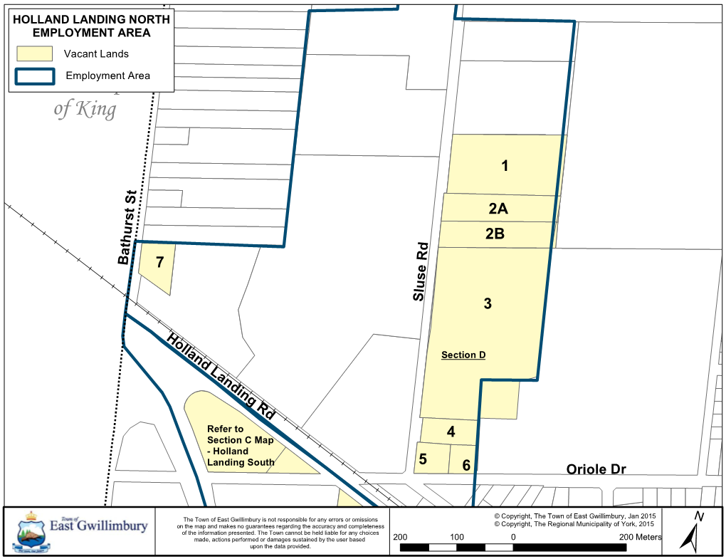 NORTH EMPLOYMENT AREA Vacant Lands Towemnplosyhmiepnt Area of King