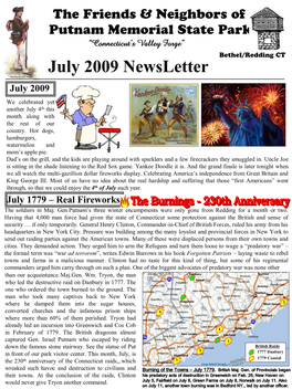 July 2009 Newsletter Painting by Don Troiani July 2009 We Celebrated Yet Another July 4Th This Month Along with the Rest of Our Country