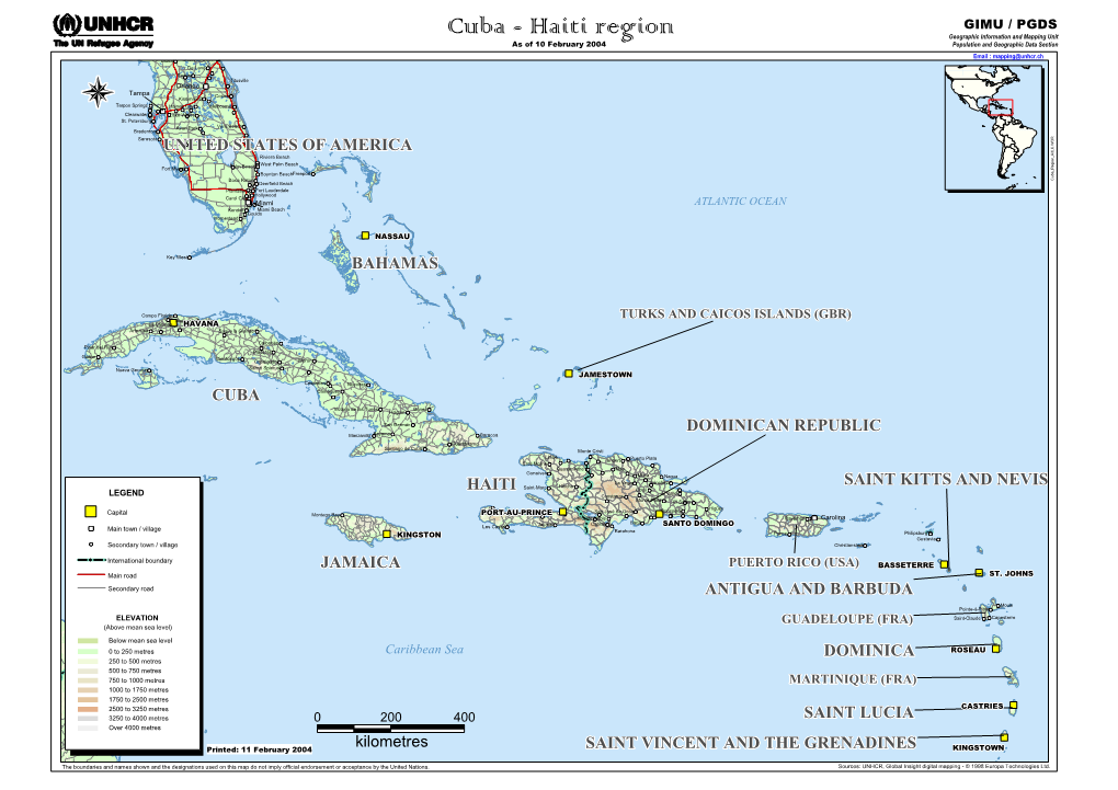 Haiti Region, February 2004