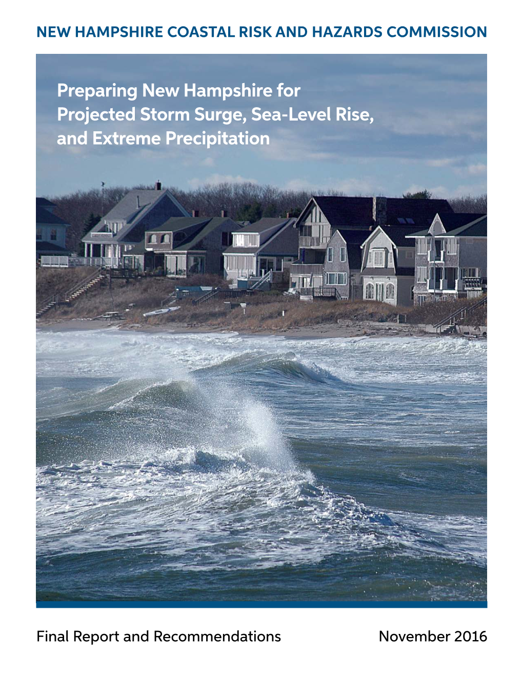 Preparing New Hampshire for Projected Storm Surge, Sea-Level Rise, and Extreme Precipitation