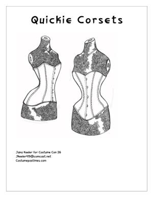 Quickie Corsets